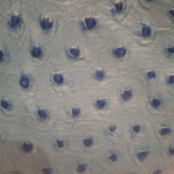 EUC Dooney & Bourke Teal Ostrich Leather 2-Way Medium Top Handle Satchel OS - Picture 6 of 16